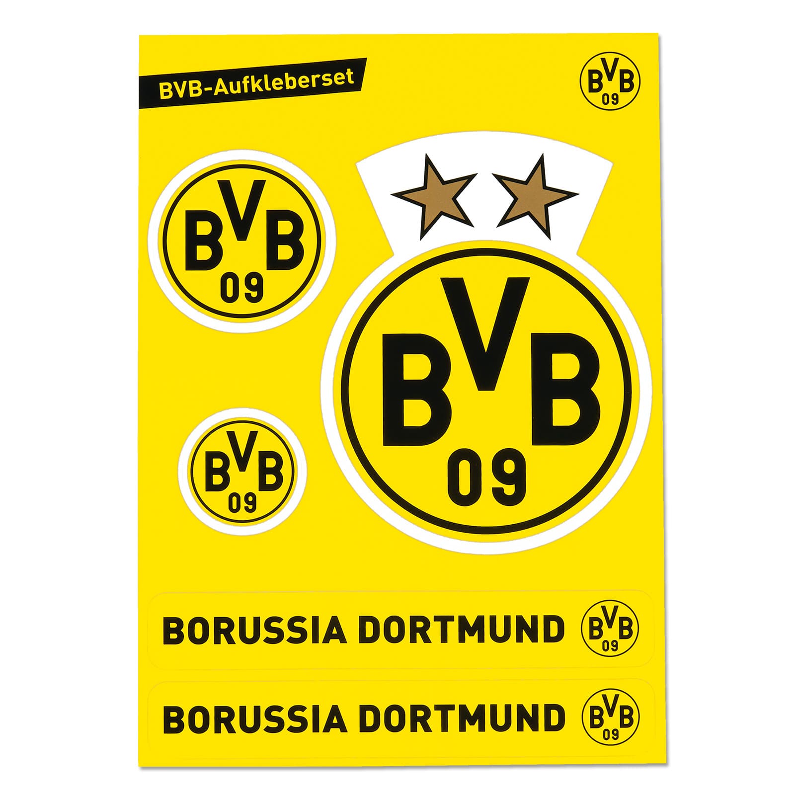 BVB Aufkleber im 3-er Set  Borussia Dortmund 