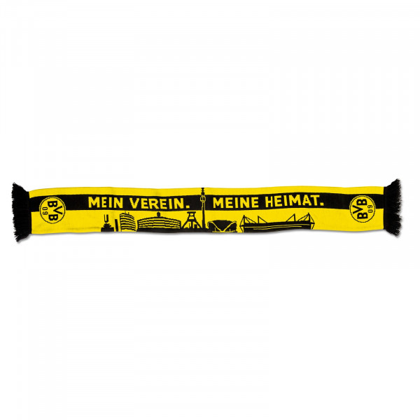 Borussia Dortmund BVB SKYLINE "Mein Verein Meine Heimat"  Fanschal BVB-Schal 