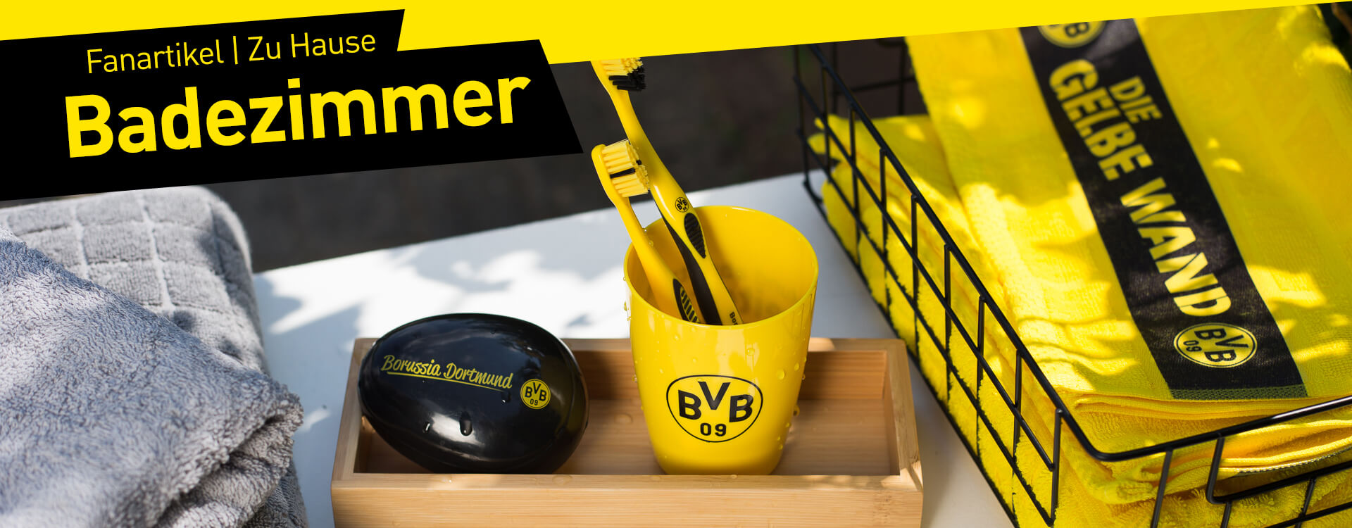 BVB Merchandising Badeente Borussia Dortmund Unisex Mehrfarbig 