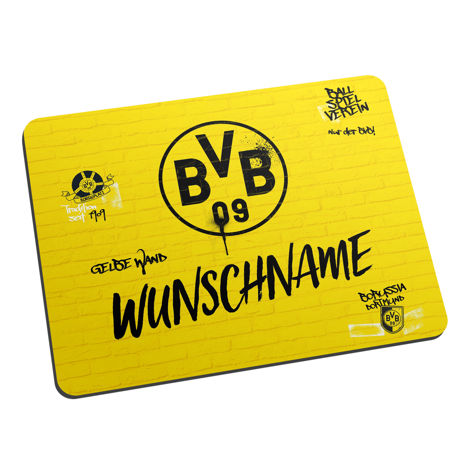 Schal BVB-Fanschal Borussia Dortmund BVB Fanschal "NUR DER BVB" BVB 