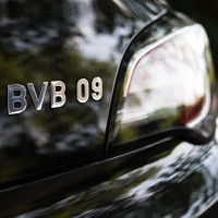 BVB Aufkleber BVB 09-Chrom-Schriftzug  Borussia Dortmund 