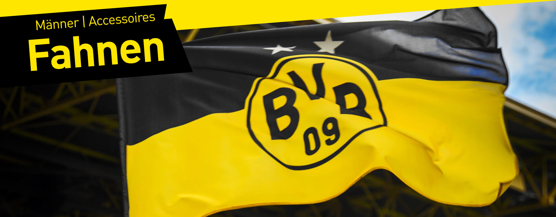 Borussia Dortmund BVB 09 BVB-Hissfahne 150 x 100 cm 