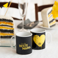 BVB Tasse Für die beste Mama Borussia Dortmund Fanartikel Kaffeebecher Becher 