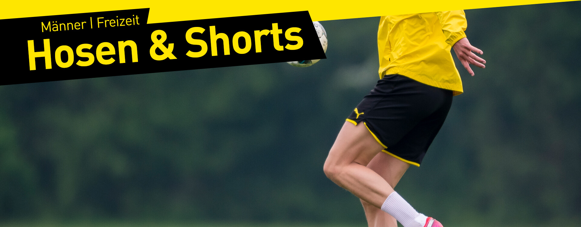 Goool Borussia Dortmund BVB Short Shorts kurze Hose Vintage Deadstock S & M NEU 
